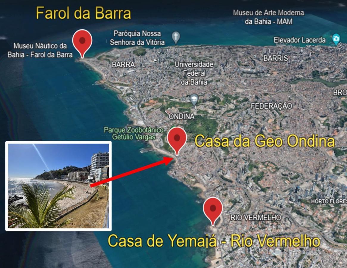 Casas Da Geo Ondina - Apto Ondina - Frente De Praia السلفادور المظهر الخارجي الصورة